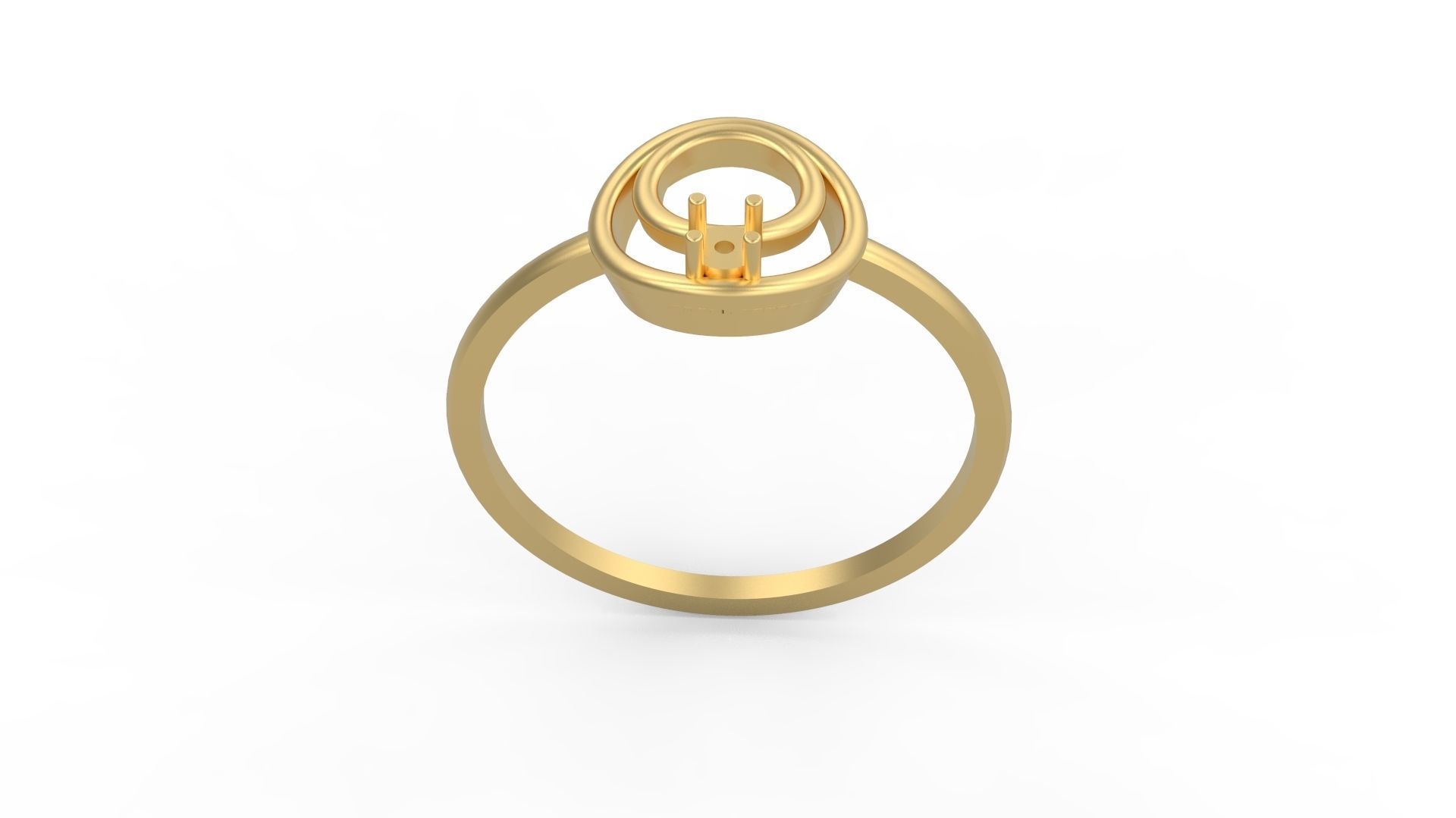 Minimalist Ring 605 3D print model_3