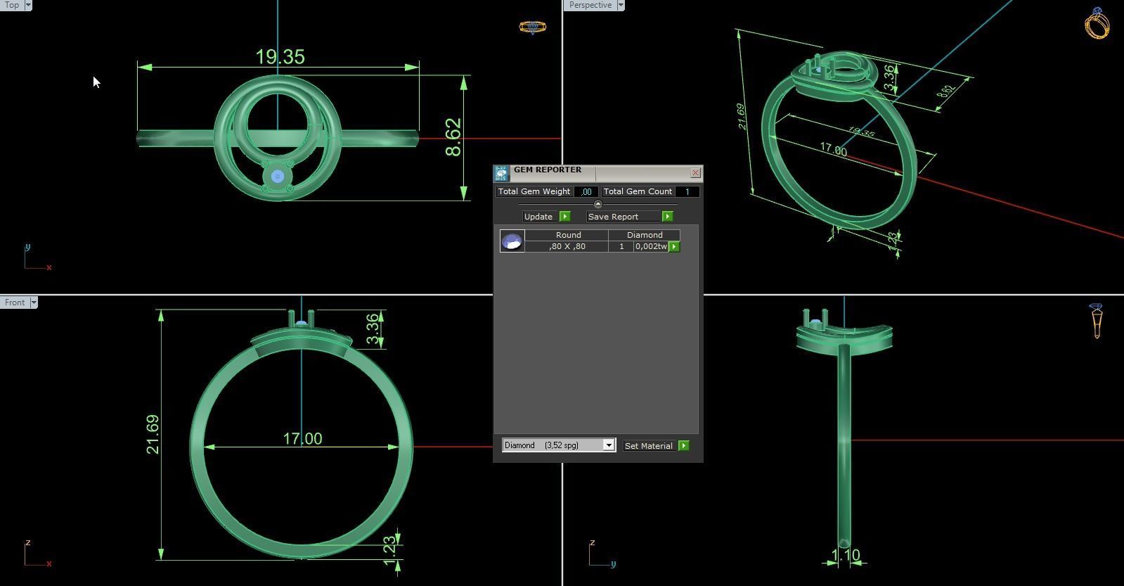 Minimalist Ring 605 3D print model_6