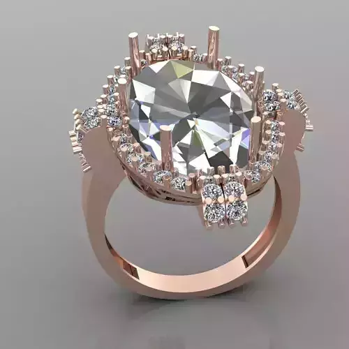 Wedding Engagement Women Ring 3D print model