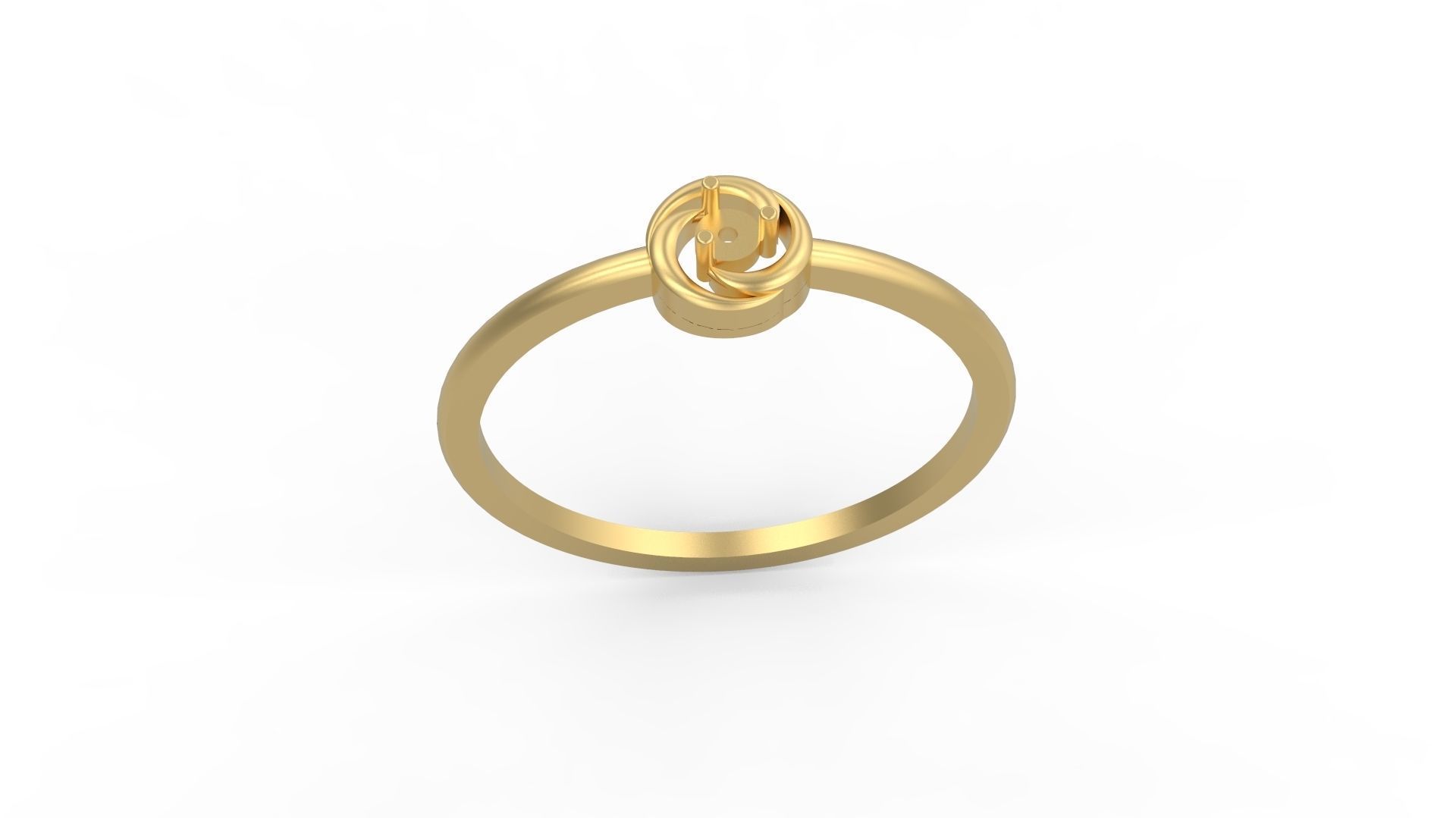 Minimalist Ring 601 3D print model_3
