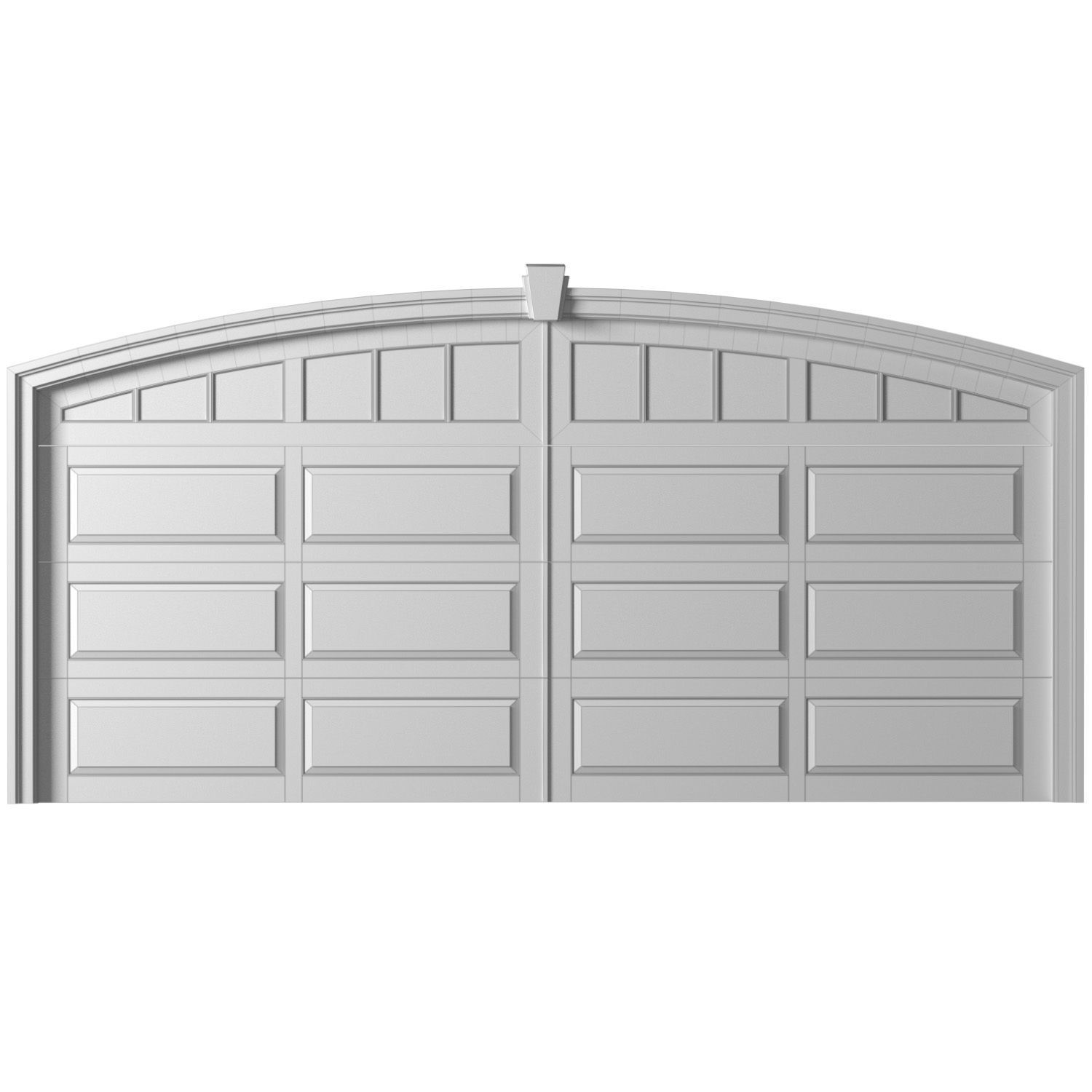 Automatic Classic Modern Garage Doors 3D model_2