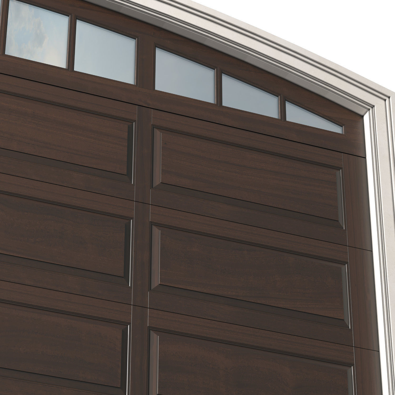 Automatic Classic Modern Garage Doors 3D model_1