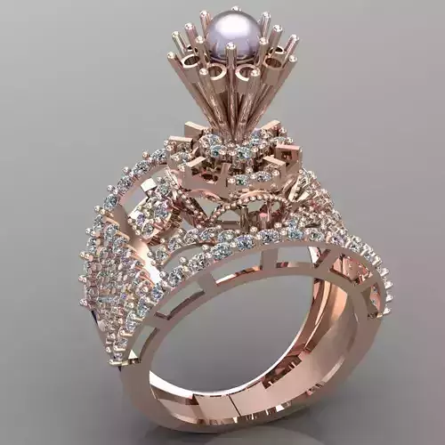 Wedding Engagement Women Ring 3D print model