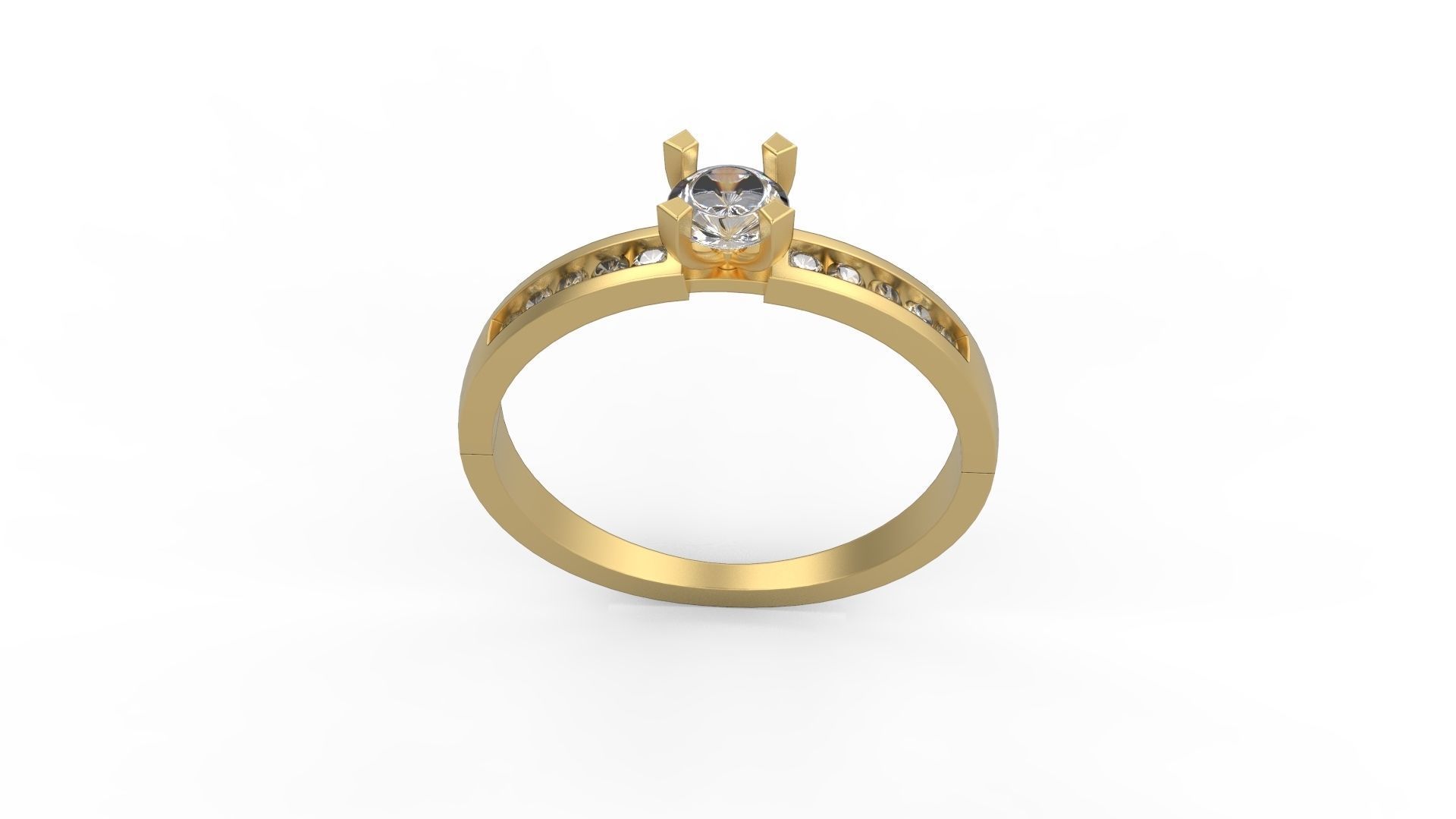 Minimalist Ring 600 3D print model_3