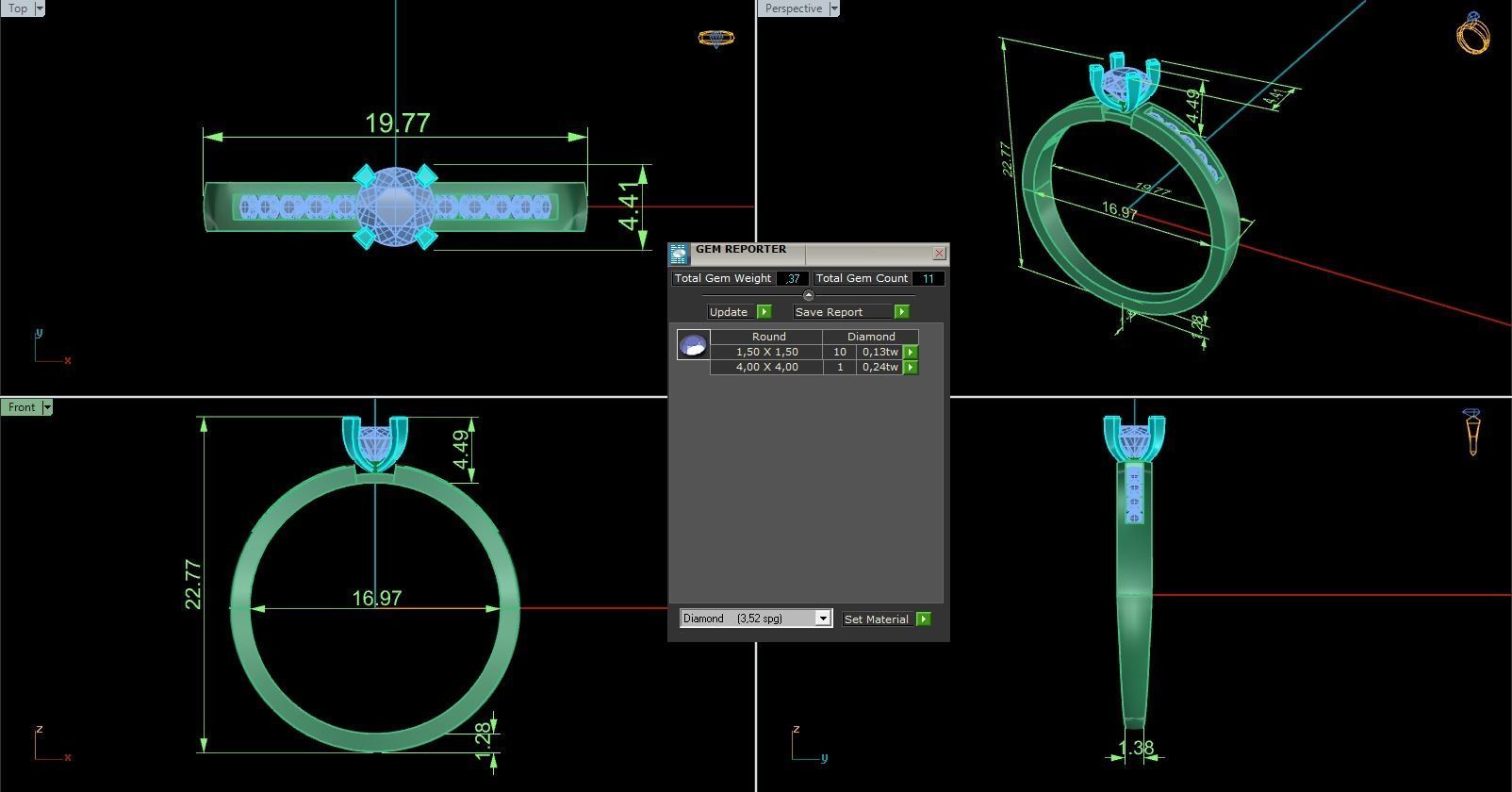 Minimalist Ring 600 3D print model_9