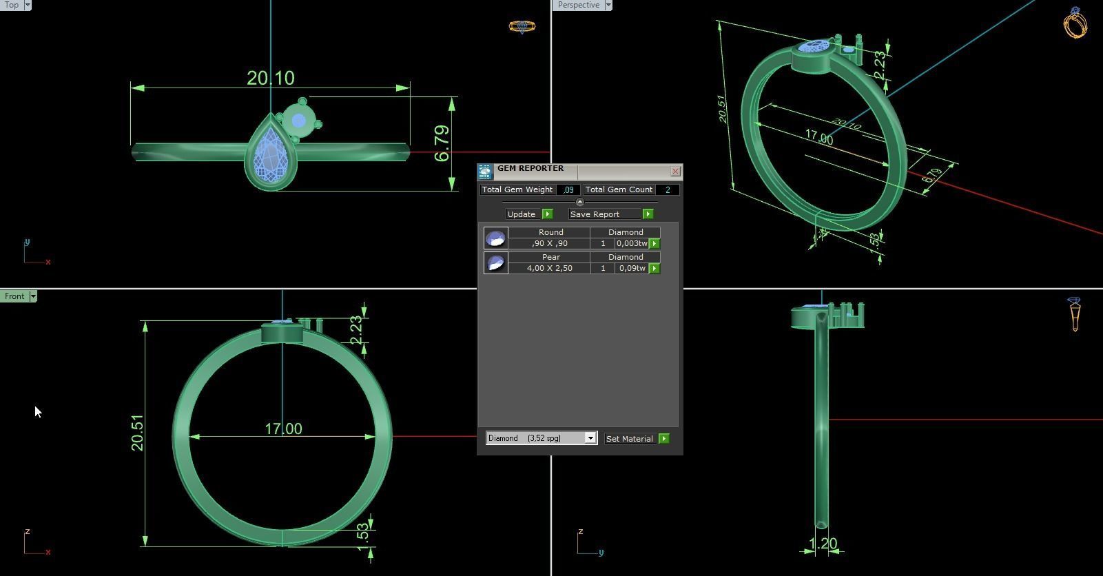 Minimalist Ring 631 3D print model_7