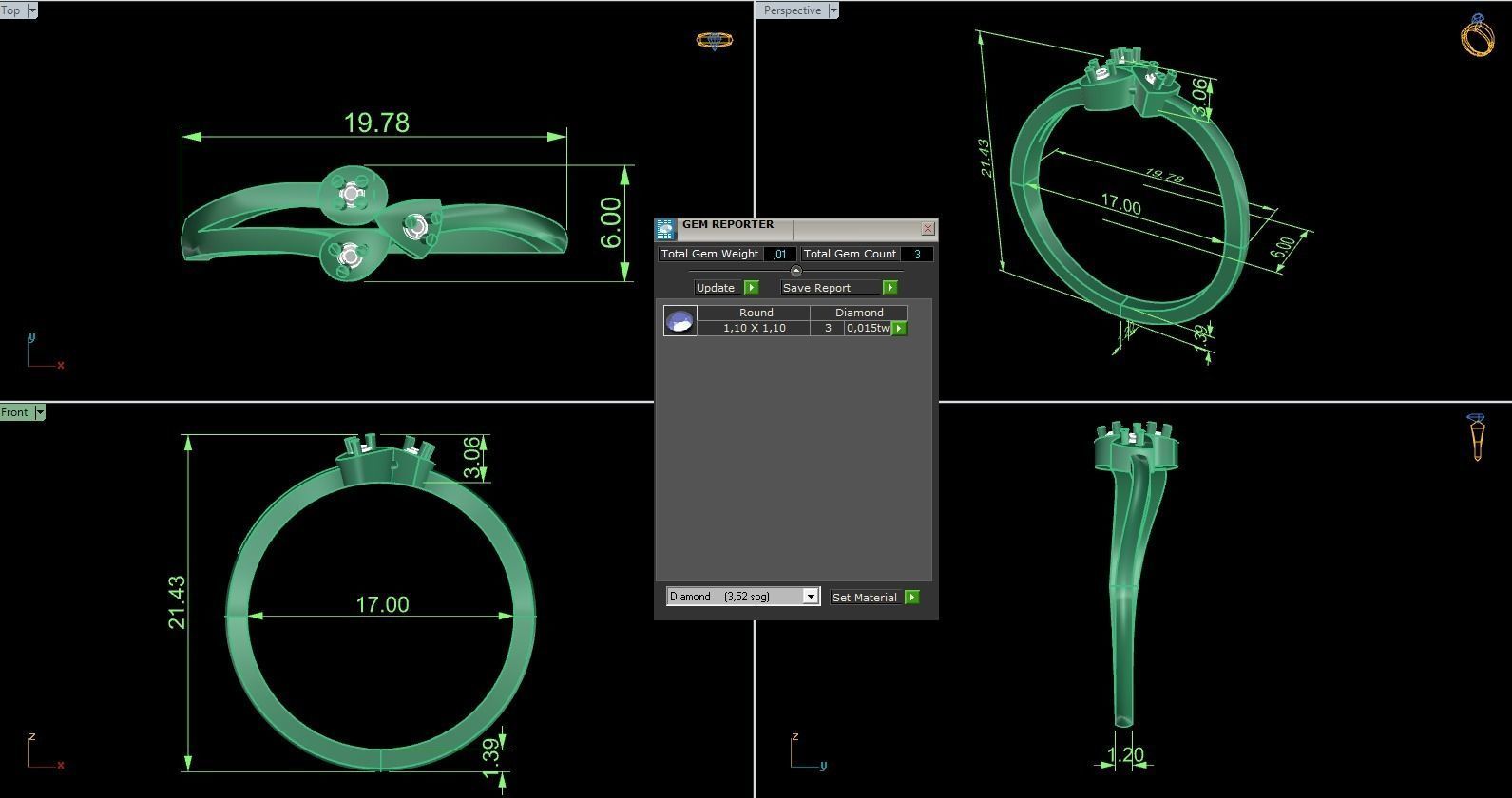 Minimalist Ring 597 3D print model_6