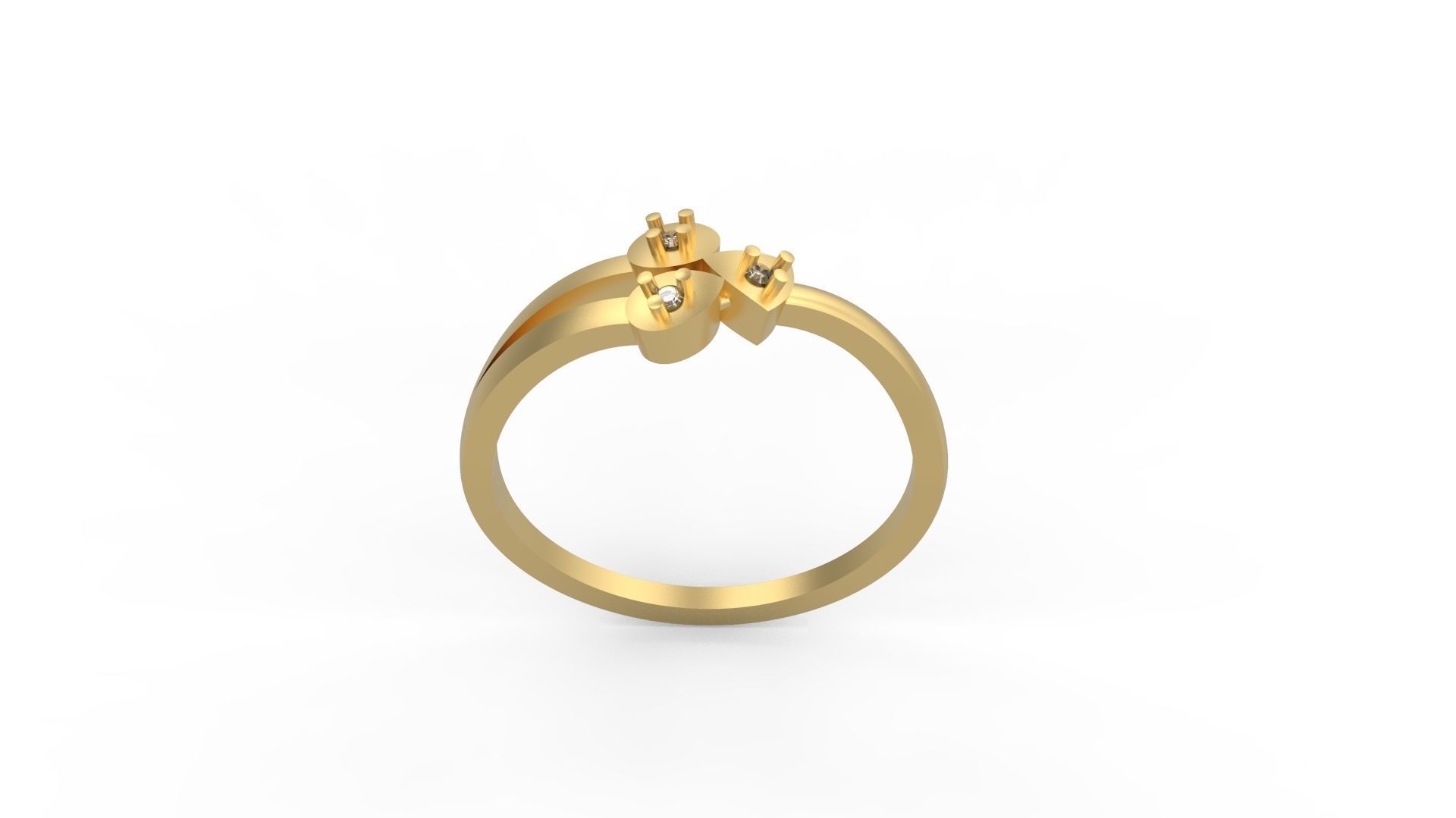 Minimalist Ring 597 3D print model_3