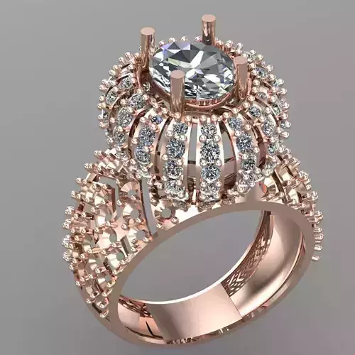 Wedding Engagement Women Ring 3D print model