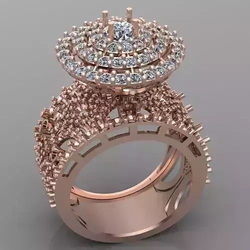 Wedding Engagement Women Ring 3D print model
