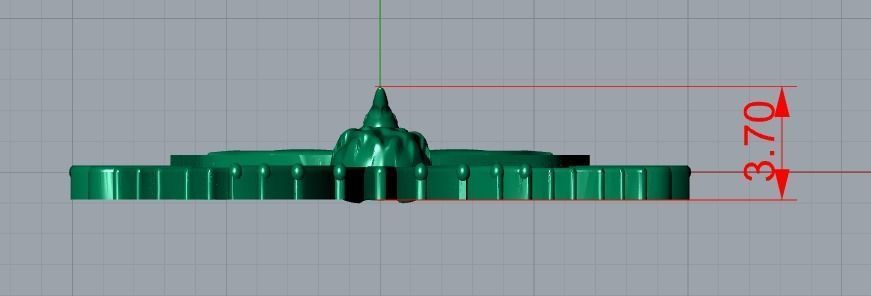 bird pendant 3D print model_8