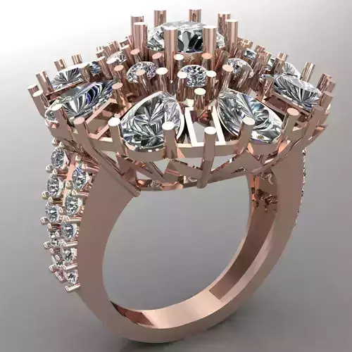 Wedding Engagement Women Ring 3D print model