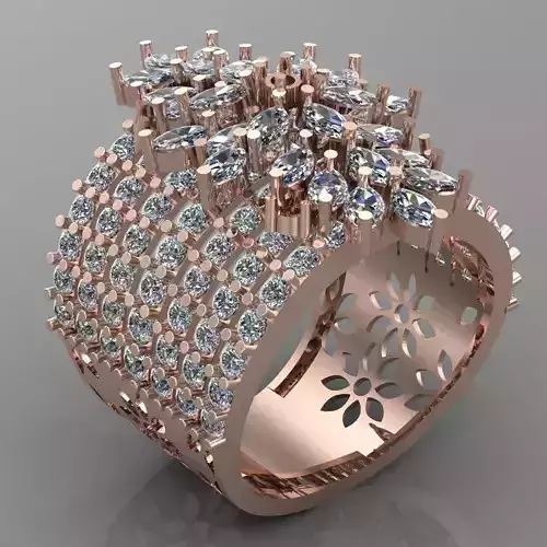 Wedding Engagement Women Ring 3D print model