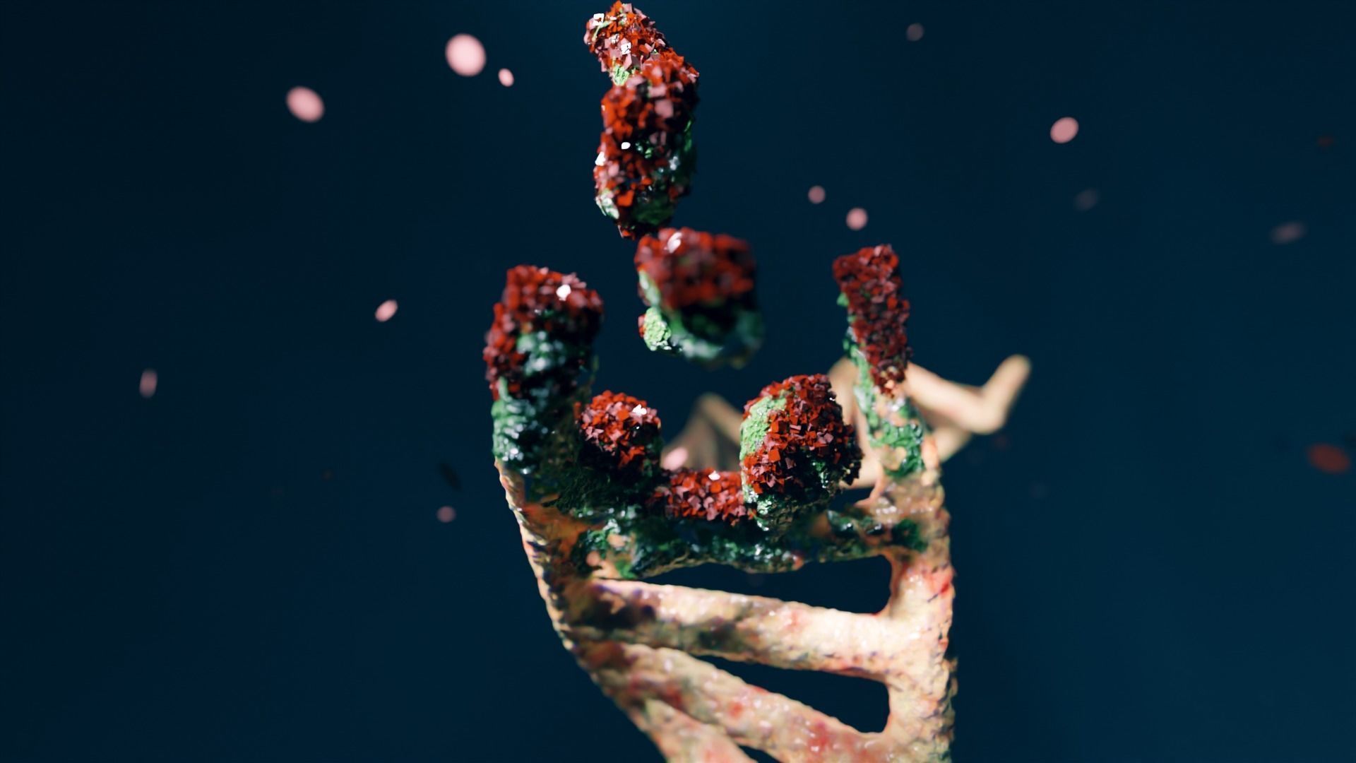 DNA virus attack animation - made in blender 3D model_2