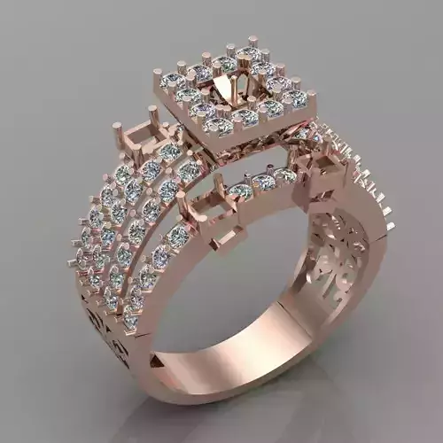 Wedding Engagement Women Ring 3D print model