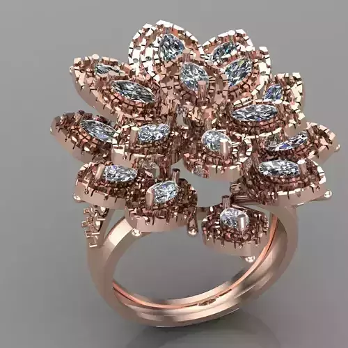 Wedding Engagement Women Ring 3D print model