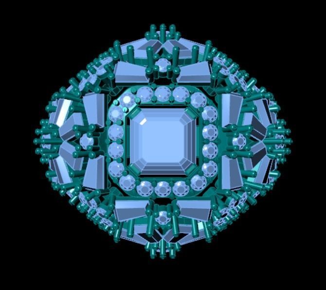 Wedding Engagement Women Ring 3D print model 3D print model_2