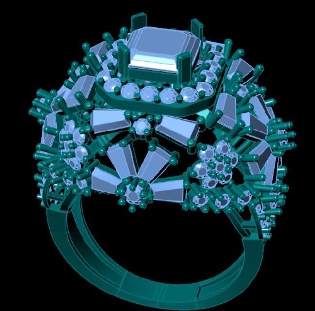 Wedding Engagement Women Ring 3D print model 3D print model_1