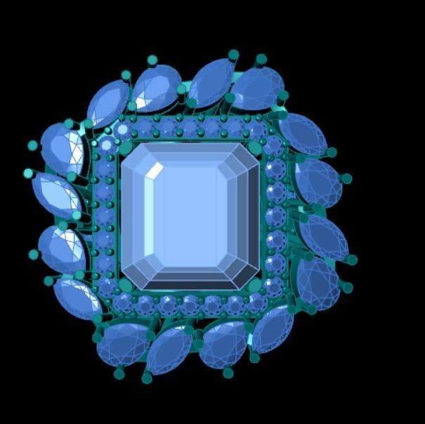 Wedding Engagement Women Ring 3D print model 3D print model_2