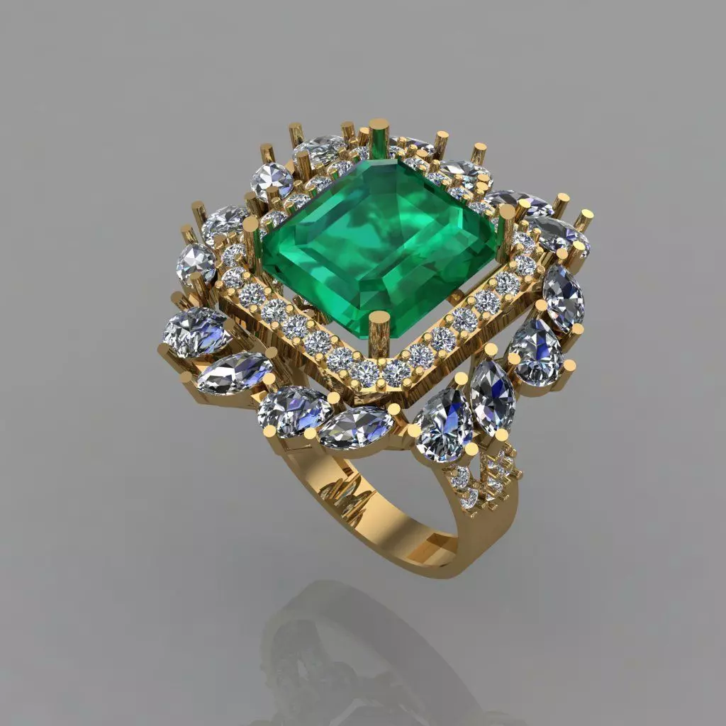 Wedding Engagement Women Ring 3D print model 3D print model_0