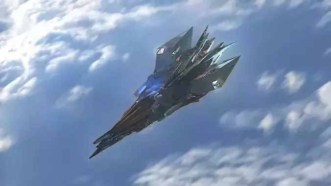  Aircraft Jet Plane Sci-Fi Spaceship Space Ship 038