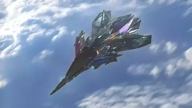  Aircraft Jet Plane Sci-Fi Spaceship Space Ship 035