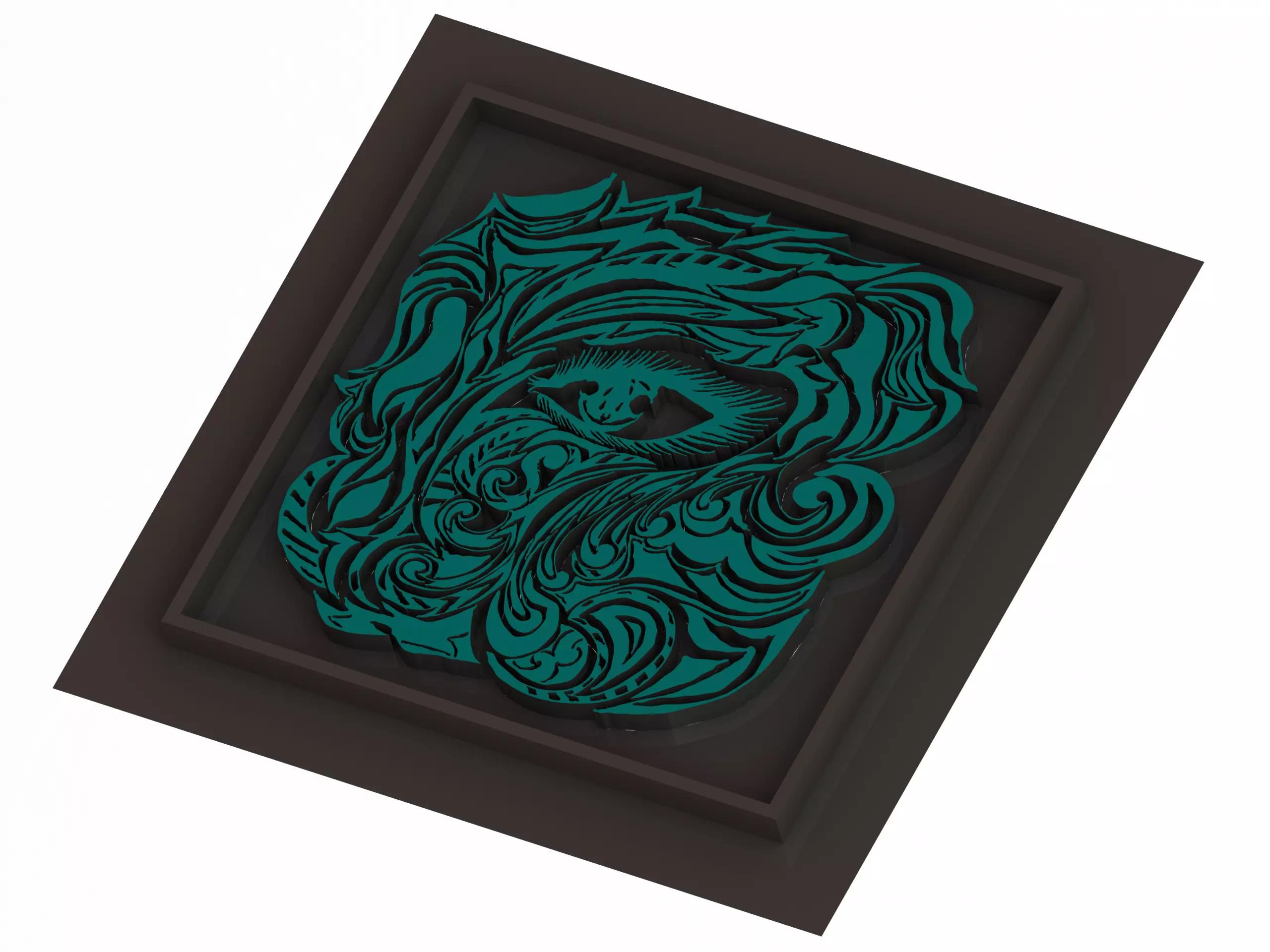 3D Art Surface Modeling - Catch Eyes 3D model_0