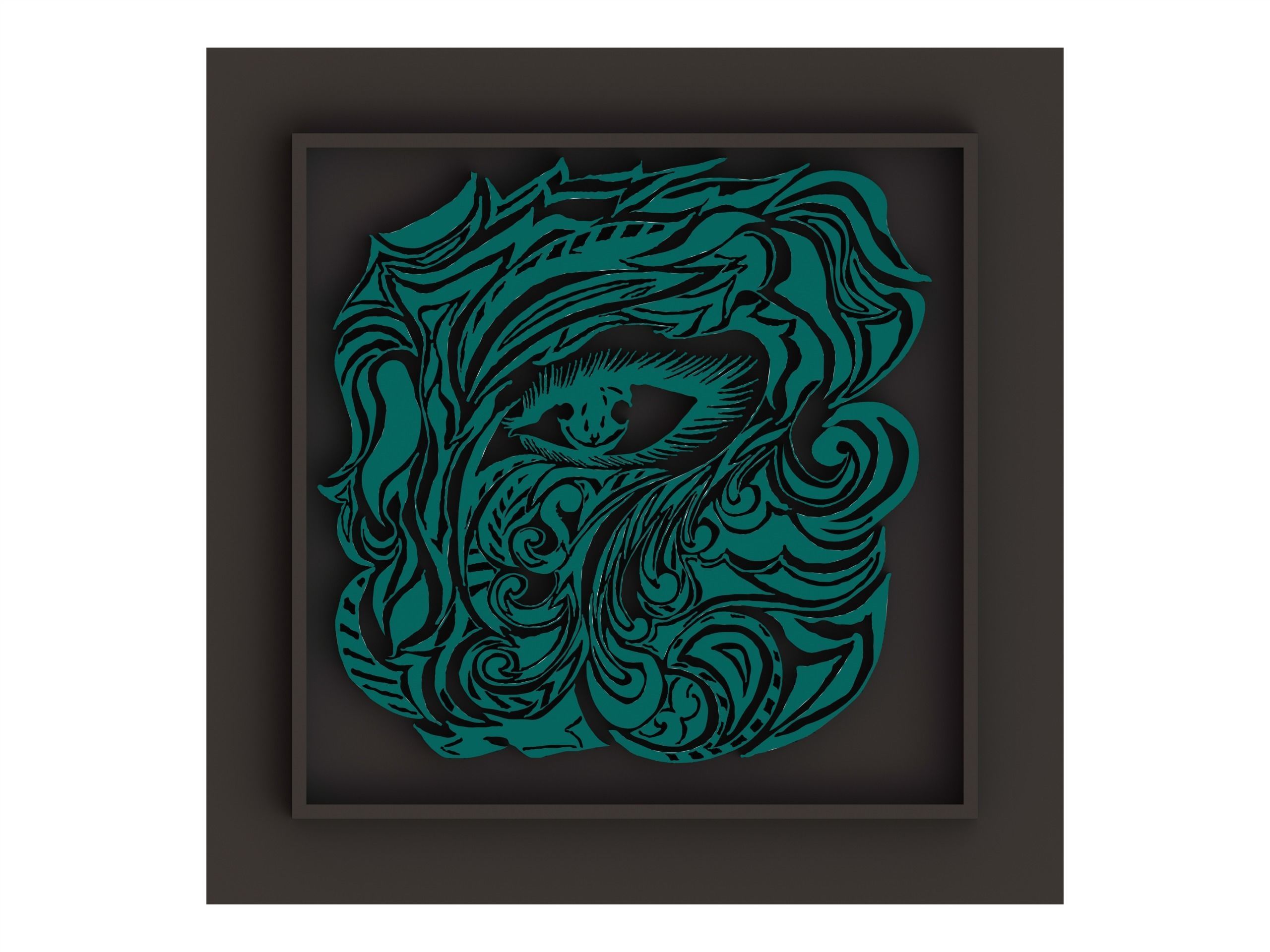 3D Art Surface Modeling - Catch Eyes 3D model_1