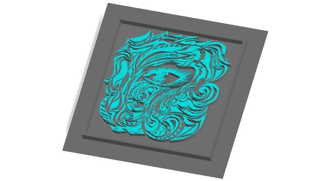 3D Art Surface Modeling - Catch Eyes 3D model_5