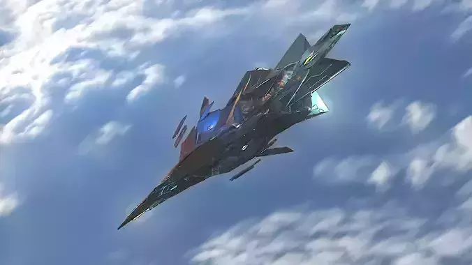  Aircraft Jet Plane Sci-Fi Spaceship Space Ship 032