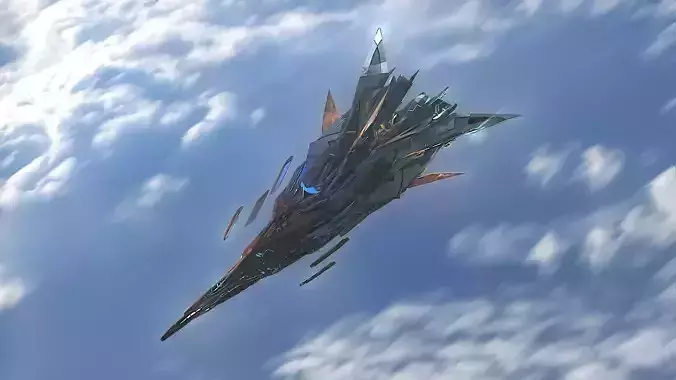  Aircraft Jet Plane Sci-Fi Spaceship Space Ship 031