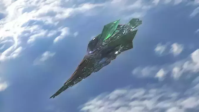  Aircraft Jet Plane Sci-Fi Spaceship Space Ship 030