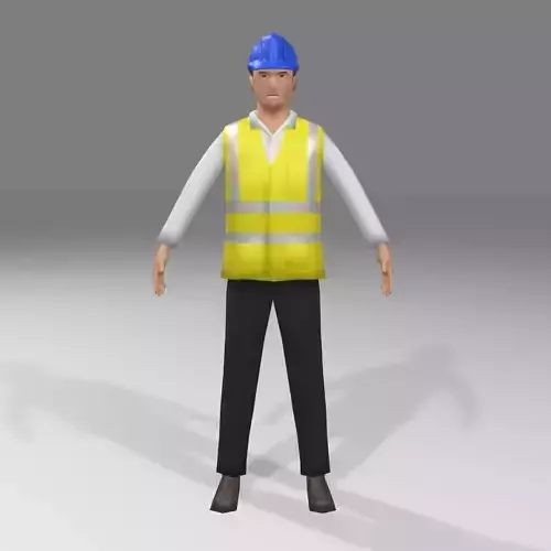 Lowpoly Male Engineer