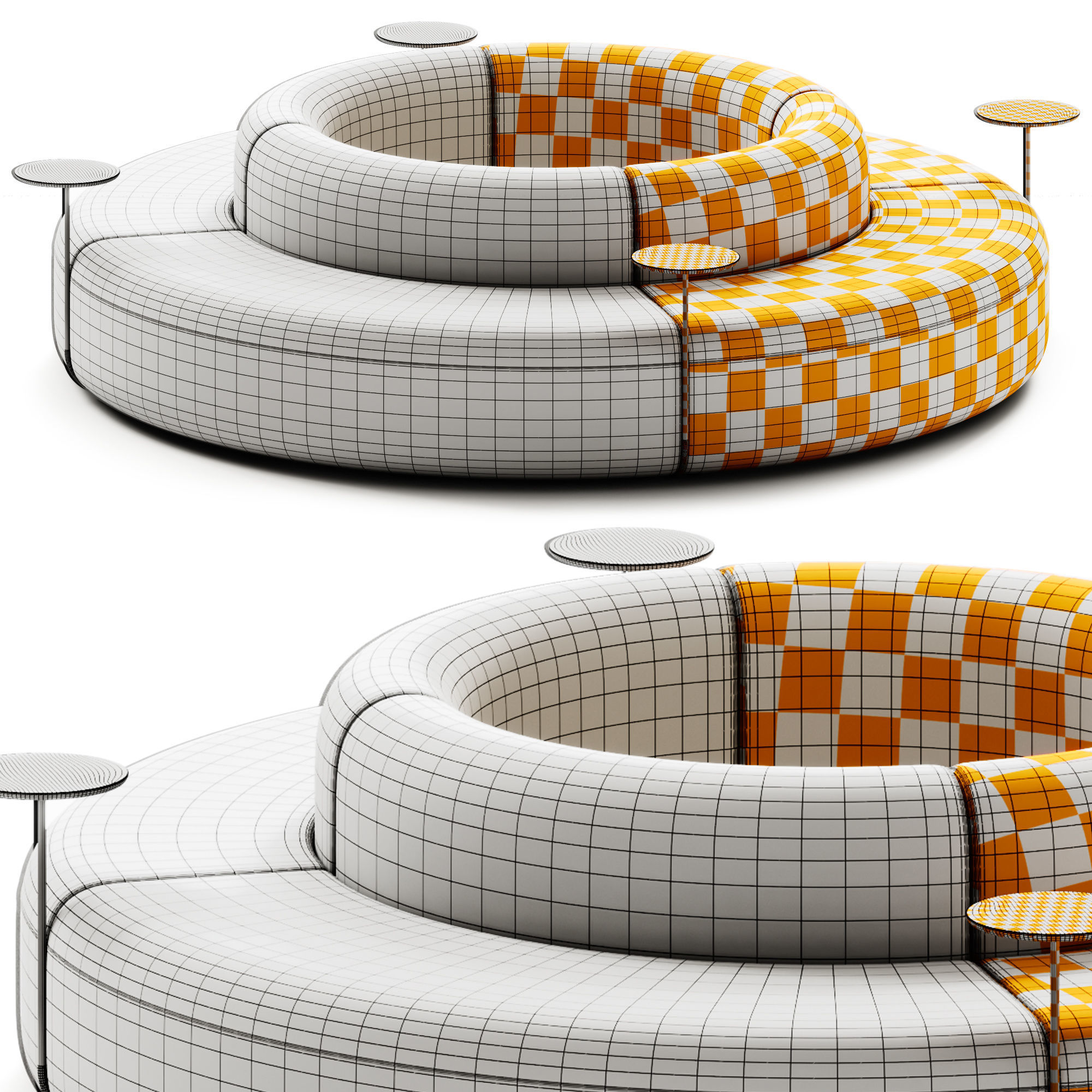 ARTIKO Sectional modular fabric sofa AT 20 by MDD 3D model_4