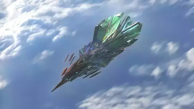  Aircraft Jet Plane Sci-Fi Spaceship Space Ship 026