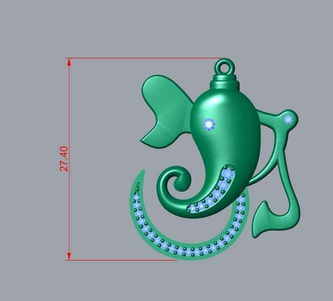 pendant 3D print model_6