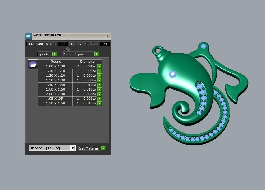 pendant 3D print model_4