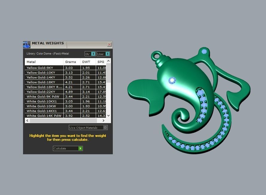 pendant 3D print model_5