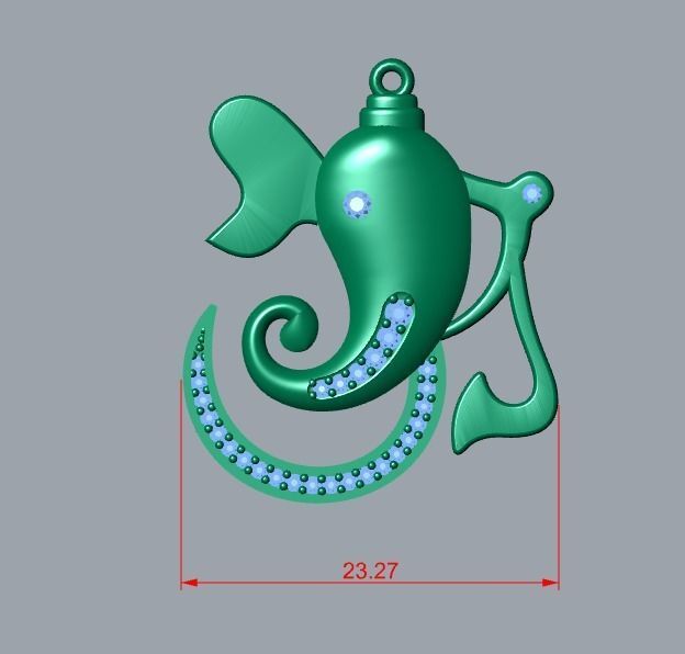 pendant 3D print model_7