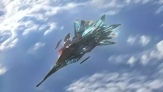  Aircraft Jet Plane Sci-Fi Spaceship Space Ship 022