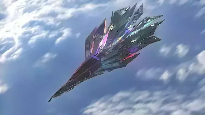  Aircraft Jet Plane Sci-Fi Spaceship Space Ship 019