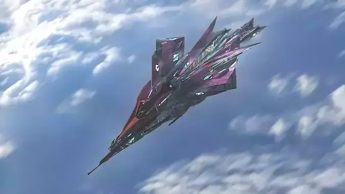  Aircraft Jet Plane Sci-Fi Spaceship Space Ship 017