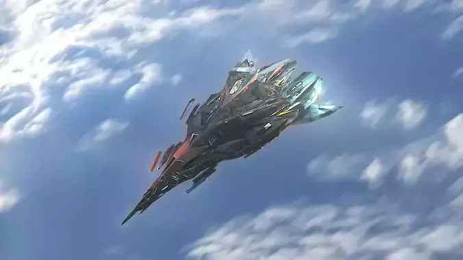  Aircraft Jet Plane Sci-Fi Spaceship Space Ship 015