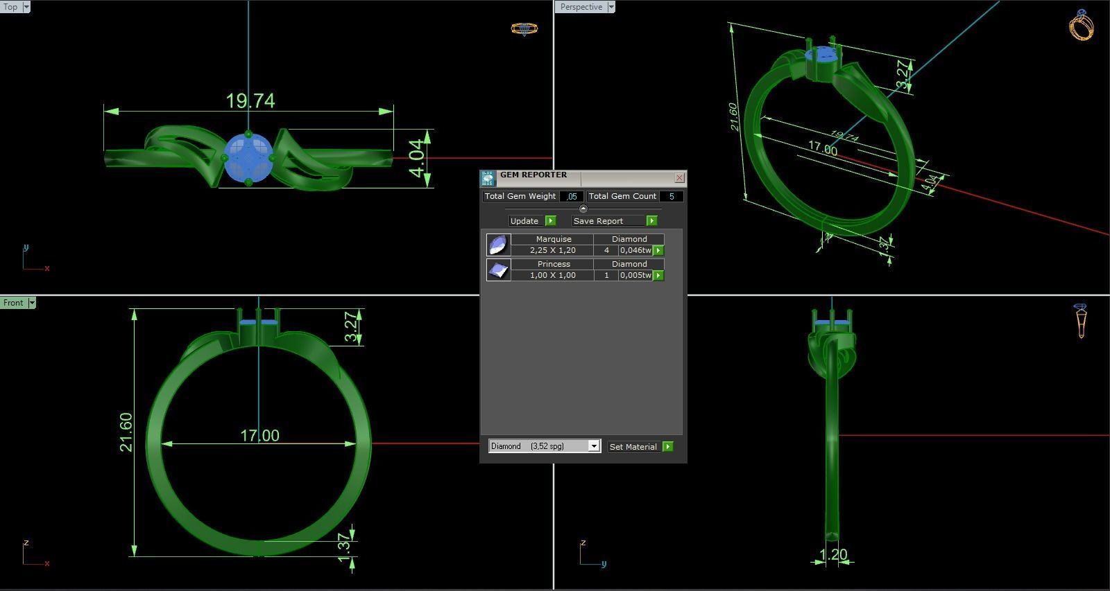 Minimalist Ring 665 3D print model_9