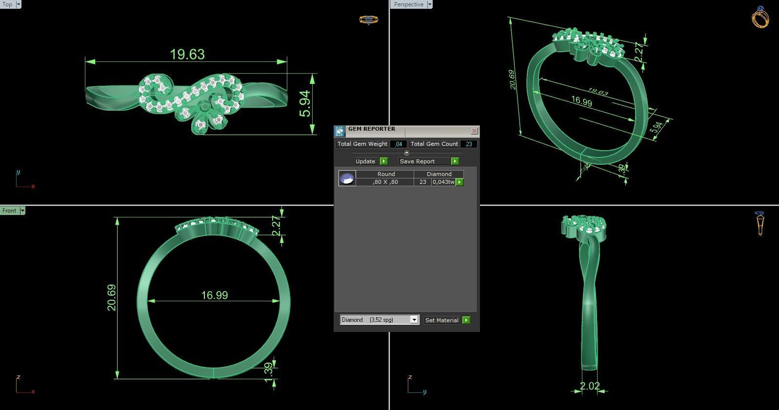 Minimalist Ring 676 3D print model_8