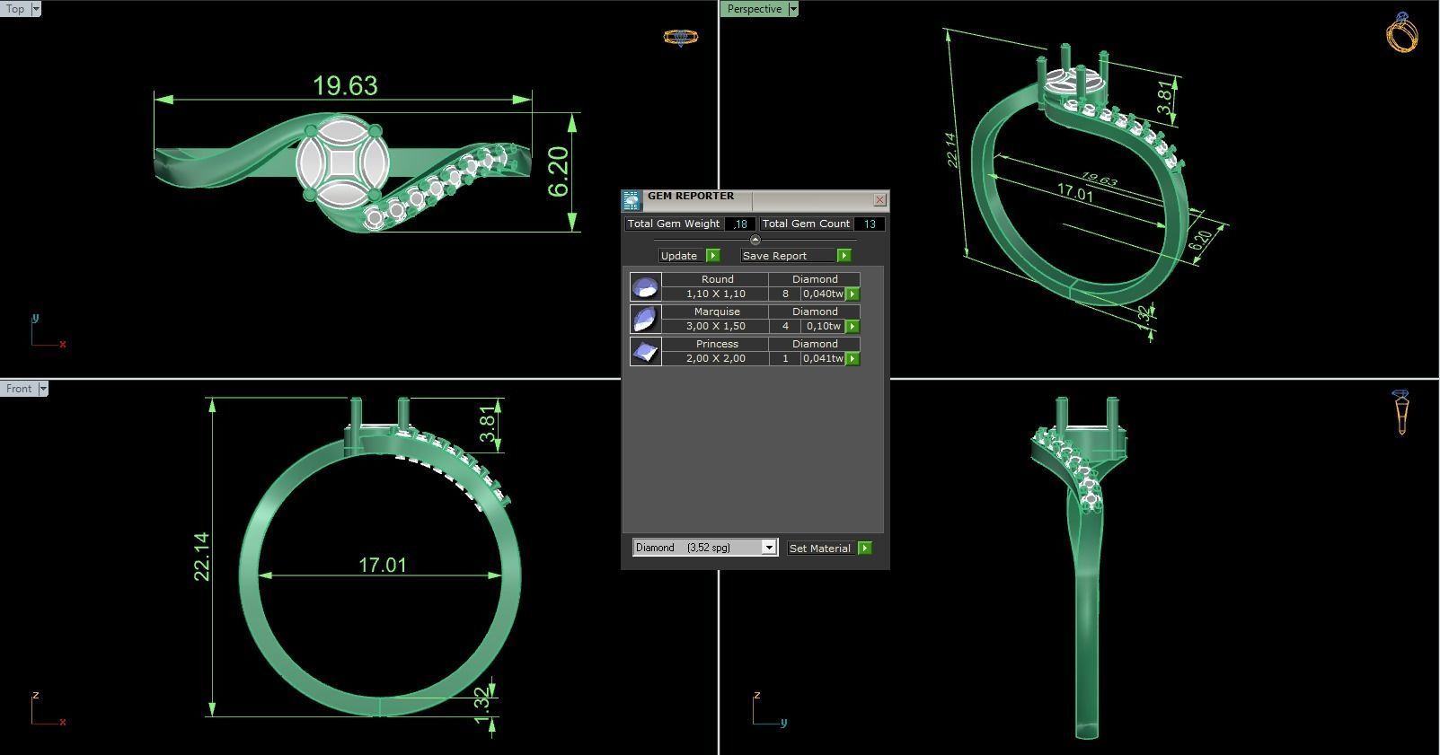 Minimalist Ring 661 3D print model_8