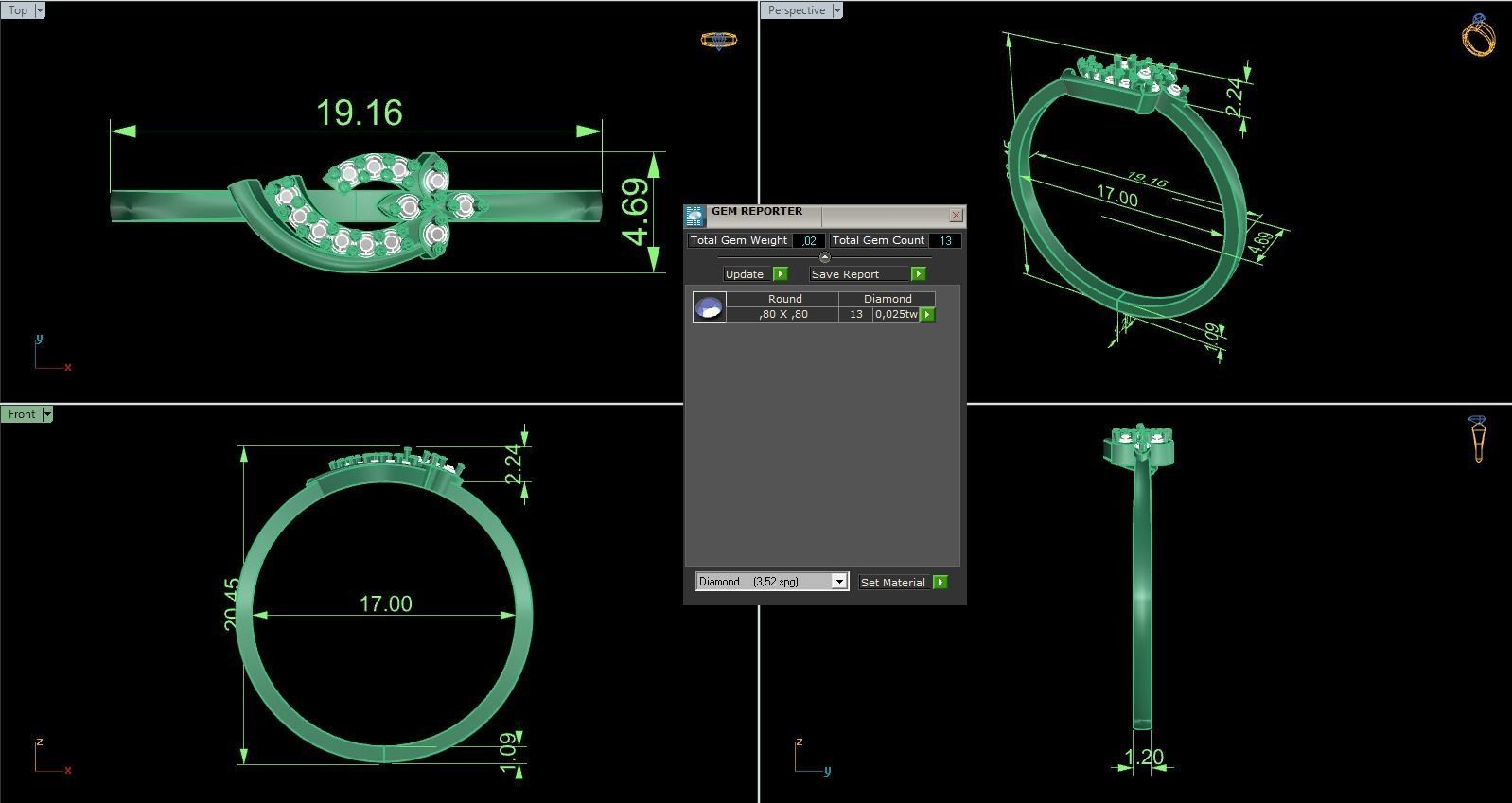 Minimalist Ring 649 3D print model_9