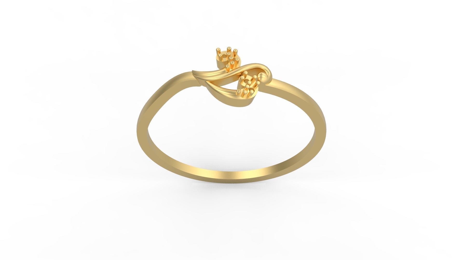 Minimalist Ring 645 3D print model_4