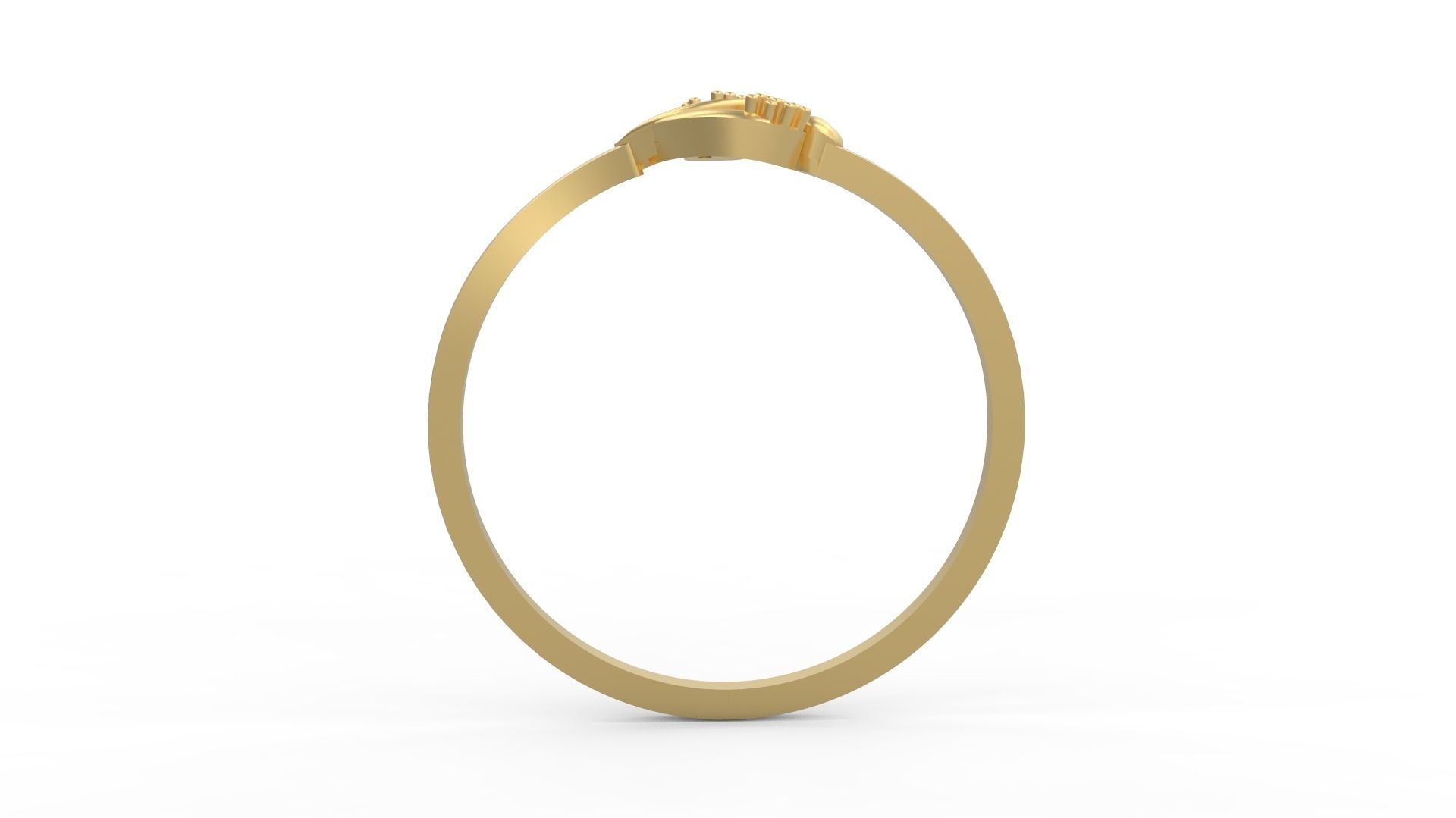 Minimalist Ring 645 3D print model_2