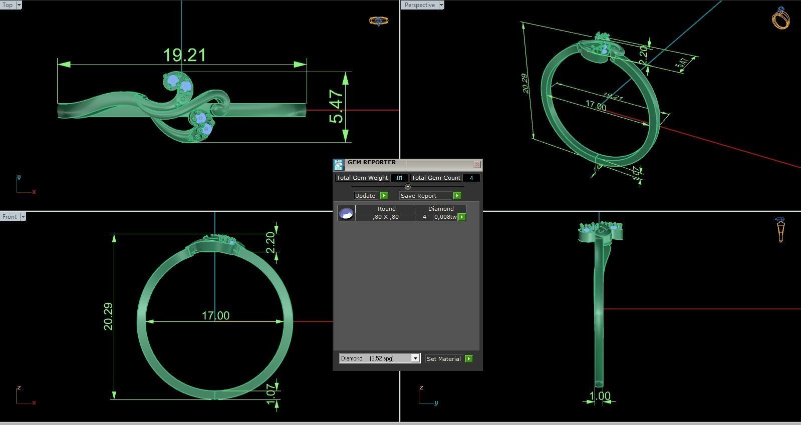 Minimalist Ring 645 3D print model_9